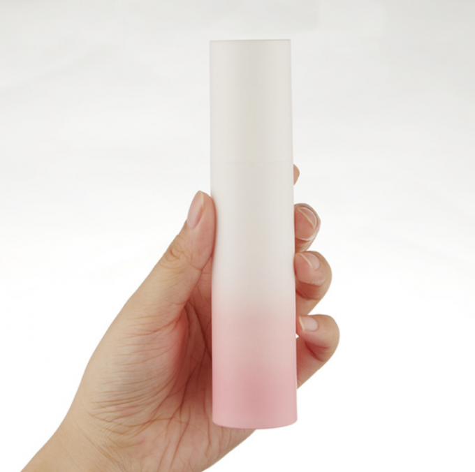 Buzlu Havasız Losyon Sprey Plastik Kozmetik Kapları Gradyan 50g 3.3*14.5cm 3