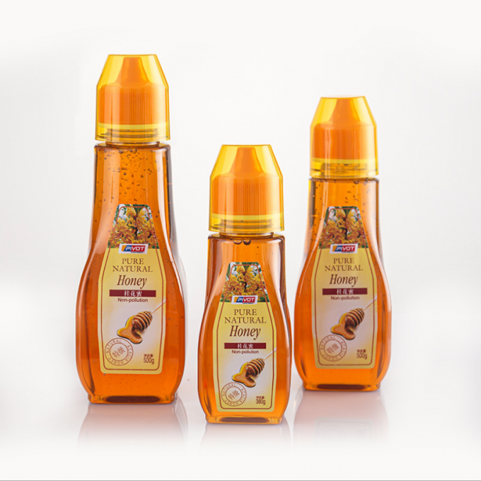 10.5oz Basit Şeker Şurubu Sıkma Şişesi 300g 250g Özel Logo 0