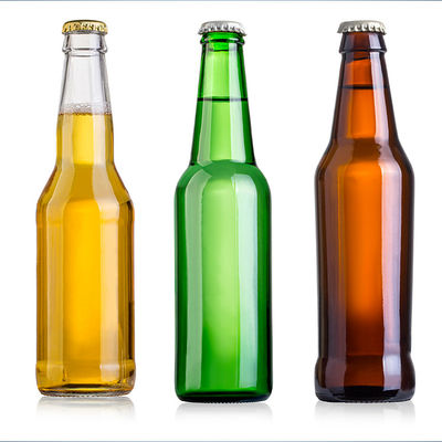 Good price İçecek Bira için Lüks Boş Temizle Amber Veya Kahverengi Cam Saklama Şişeleri 330ml çevrimiçi