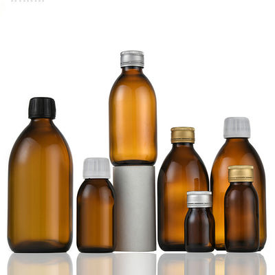 Good price Alüminyum Kapaklı Tıbbi Oral Sıvı Amber Cam Şurup Şişesi 60ML 100ML 500ML çevrimiçi