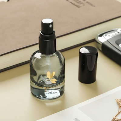10ML Glass Round Perfume Spray Bottle In Stock Supply Large Cylinder Glass Cosmetic Containers